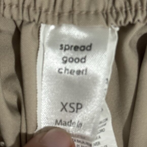 WonderWink Scrub Pants W123 Women XSP Tan Petite Spread Cheer Drawstring Pockets - Picture 4 of 9